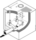 0121t Conical Vortex Valve, semi-dry installation UFT-<em>FluidCon</em> - 