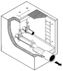 0124t Schlauchdrossel, halbtrockene Aufstellung UFT-<em>FluidHose</em> - 