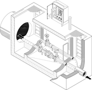 0143 Flow Measurement and Control Station with Magnetic Flowmeter for Partly-full Pipes UFT-<em>FluidMID</em> - 