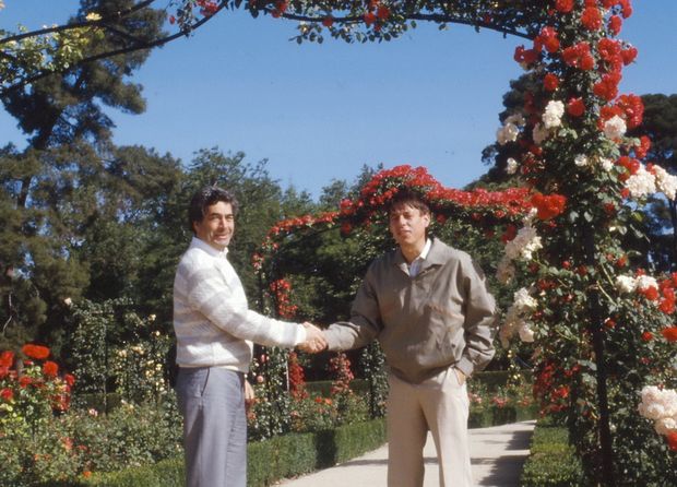 Gabriel Meunier (links) und Dr. Hansjörg Brombach Mitte der 1980-er Jahre bei einem Treffen in