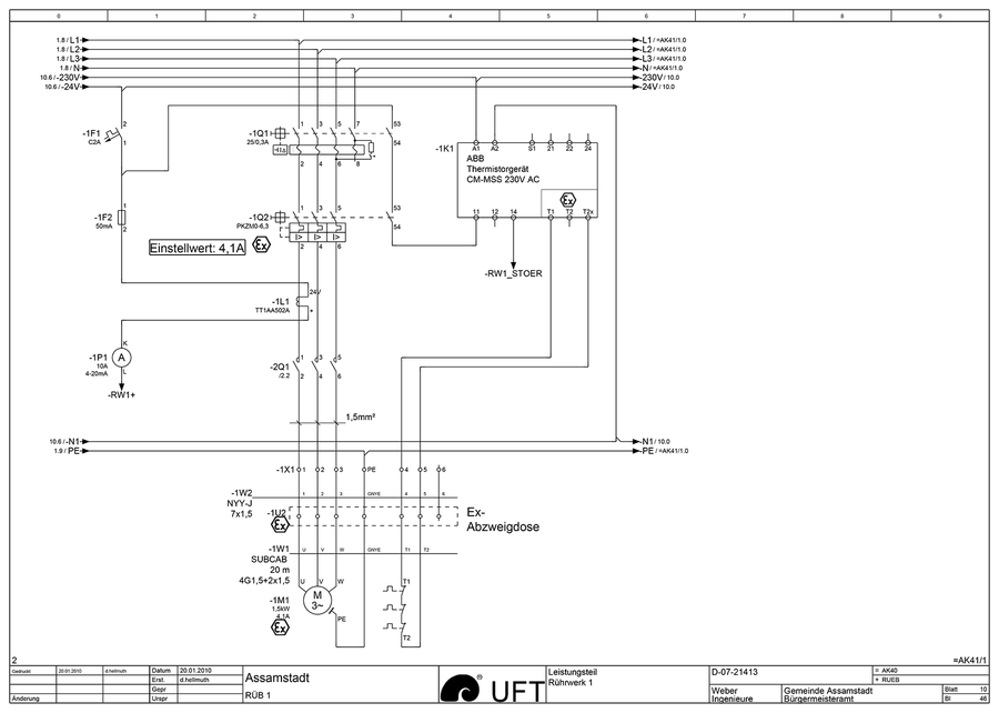 Stromlaufplan Elektrotechnik